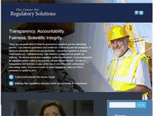 Tablet Screenshot of centerforregulatorysolutions.org